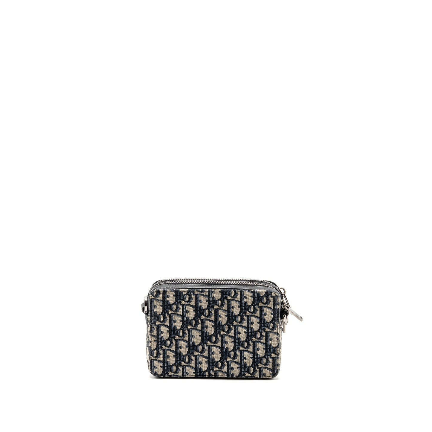 Dior Wallet On Strap Oblique Jacquard Canvas/Leather Blue