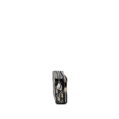Dior Wallet On Strap Oblique Jacquard Canvas/Leather Blue