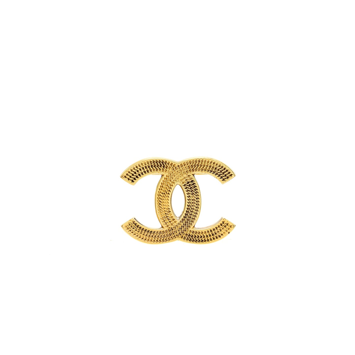 Chanel CC Brooch Gold Tone