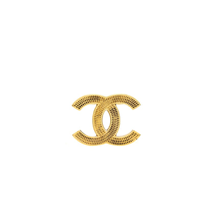 Chanel CC Brooch Gold Tone