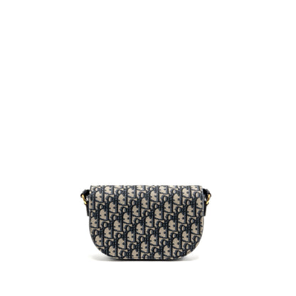 Dior Signature Crossbody Purse Oblique Canvas Navy