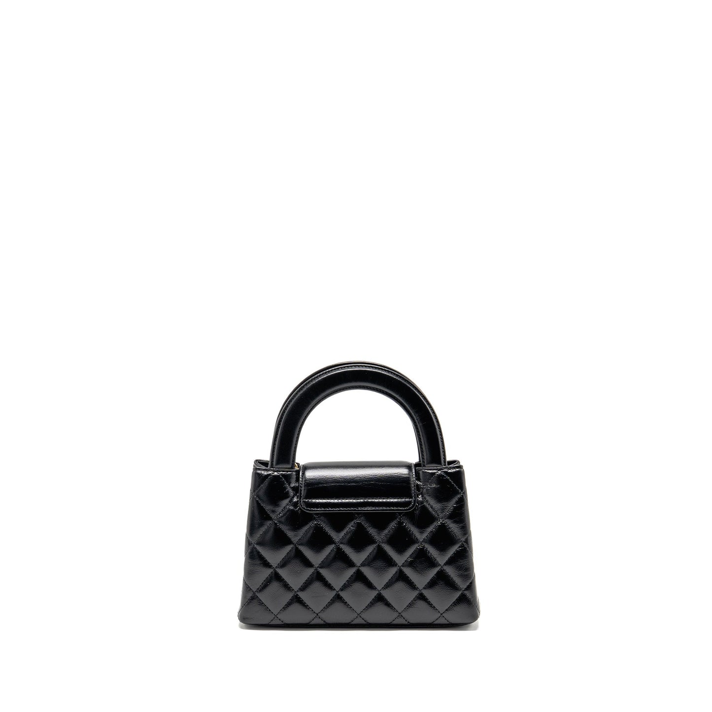 Chanel Mini Kelly Shopping Tote Bag Calfskin Black GHW (Microchip)