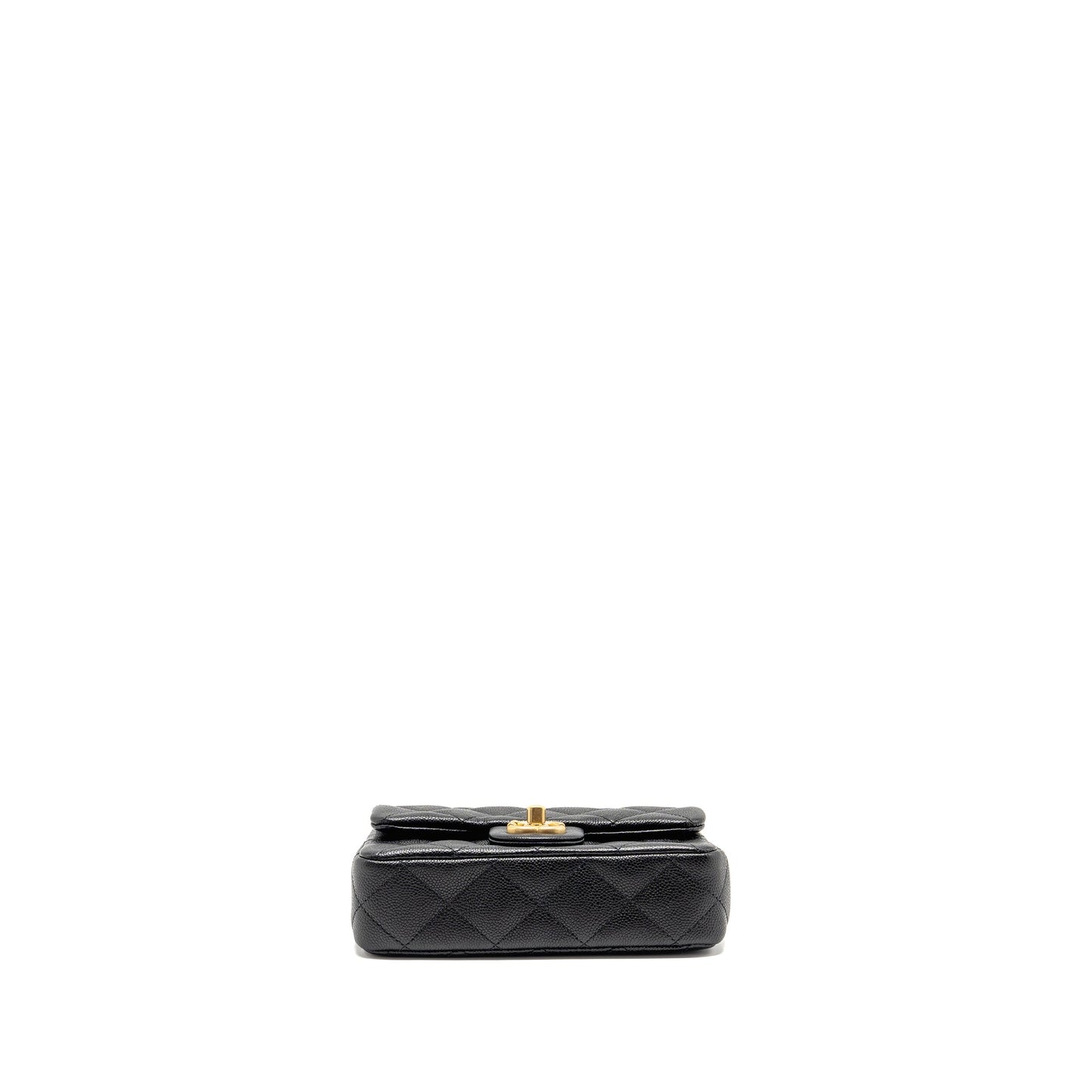 Chanel Coco Love Flap Bag Adjustable Chain Caviar Black GHW (Microchip)