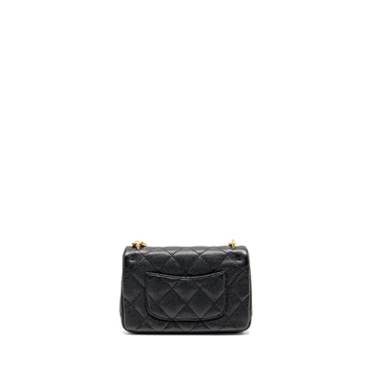 Chanel Coco Love Flap Bag Adjustable Chain Caviar Black GHW (Microchip)