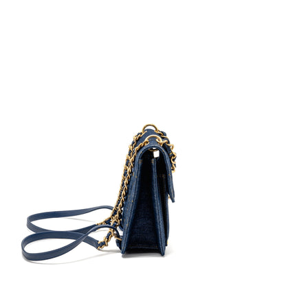 Chanel 23S Flap Backpack Denim Blue GHW (Microchip)