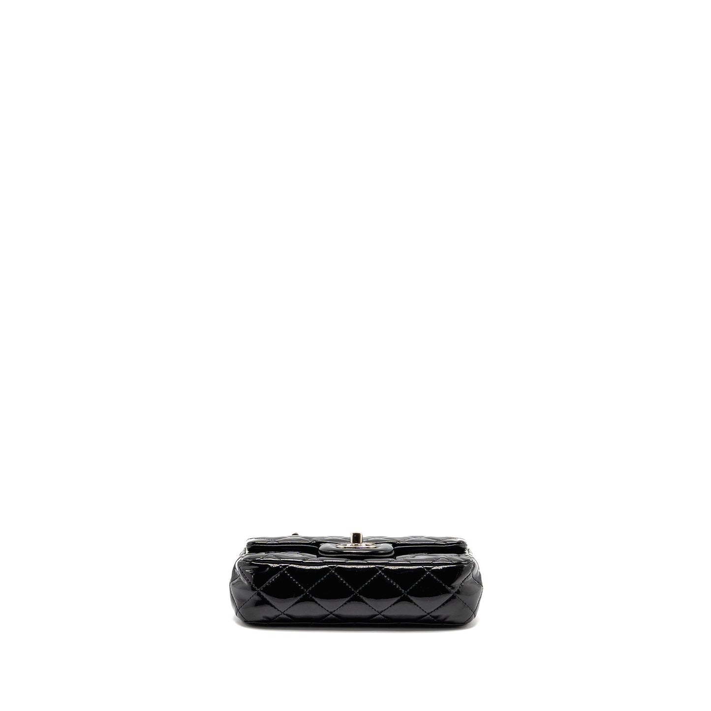 Chanel CC Mini Flap Bag Patent Black SHW