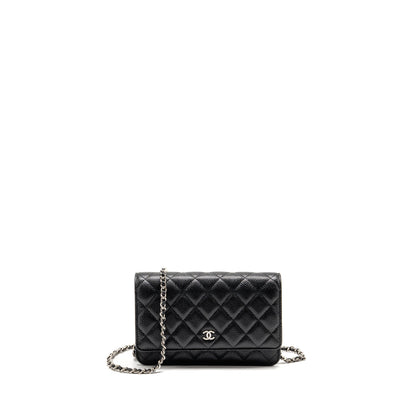 Chanel Classic Wallet on Chain Caviar Black SHW