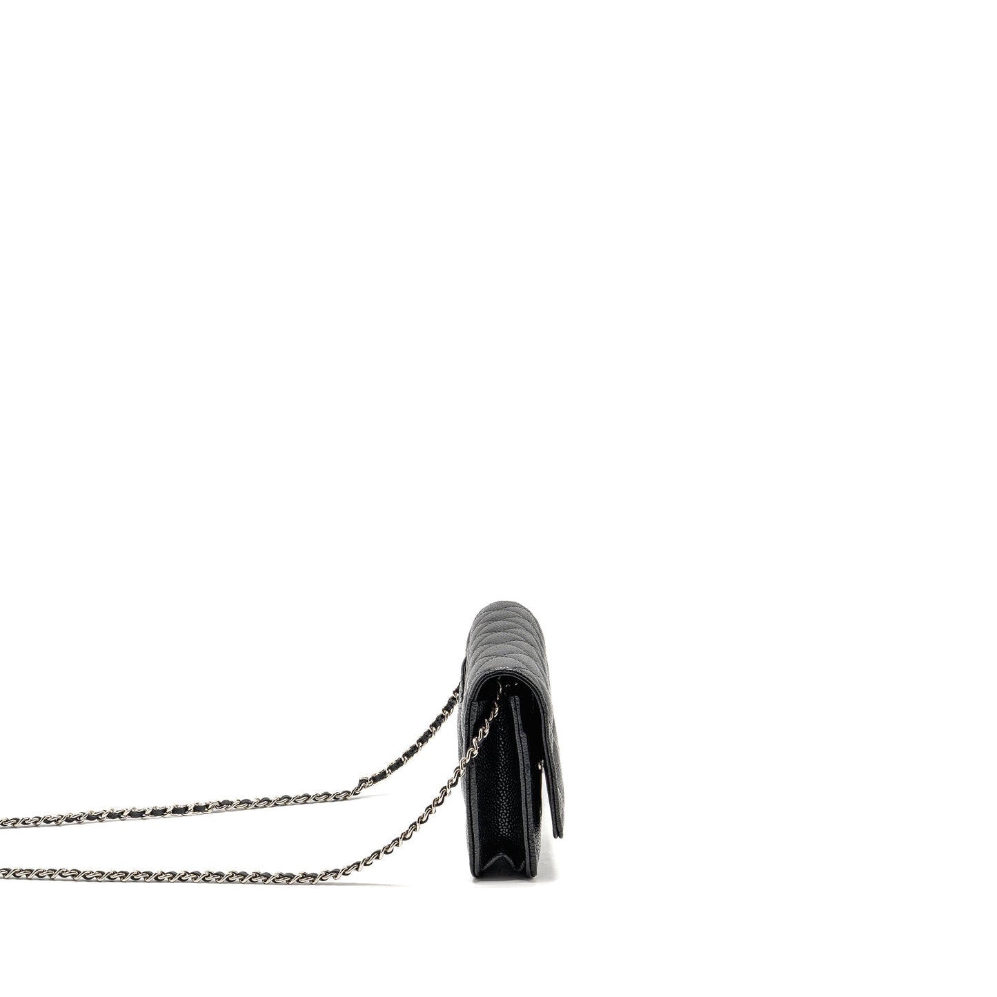Chanel Classic Wallet on Chain Caviar Black SHW