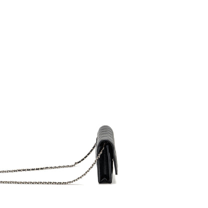 Chanel Classic Wallet on Chain Caviar Black SHW