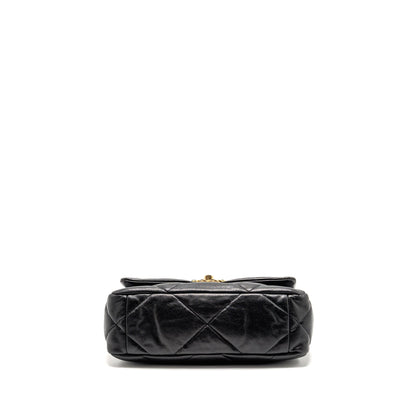 Chanel Small 19 Bag Shiny Lambskin Black Multicolour Hardware