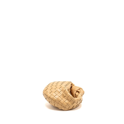 Bottega Veneta Mini Jodie Lambskin Beige
