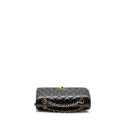 Chanel Small Classic Double Flap Bag caviar Black GHW (Microchip)