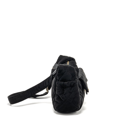 Chanel 24N Ski Series Coconeige Shoulder Bag Nylon Black GHW(microchip)