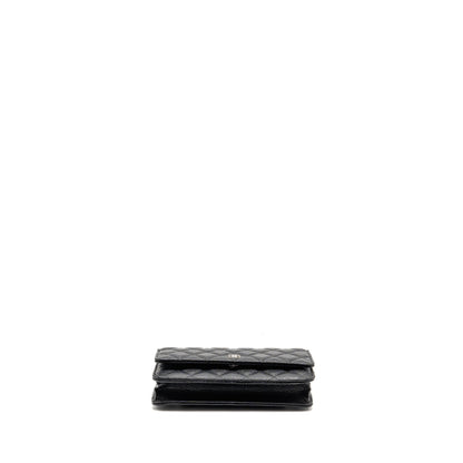 Chanel Classic Wallet on Chain Caviar Black SHW