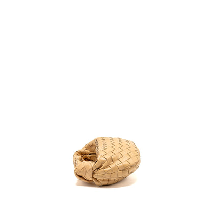 Bottega Veneta Mini Jodie Lambskin Beige