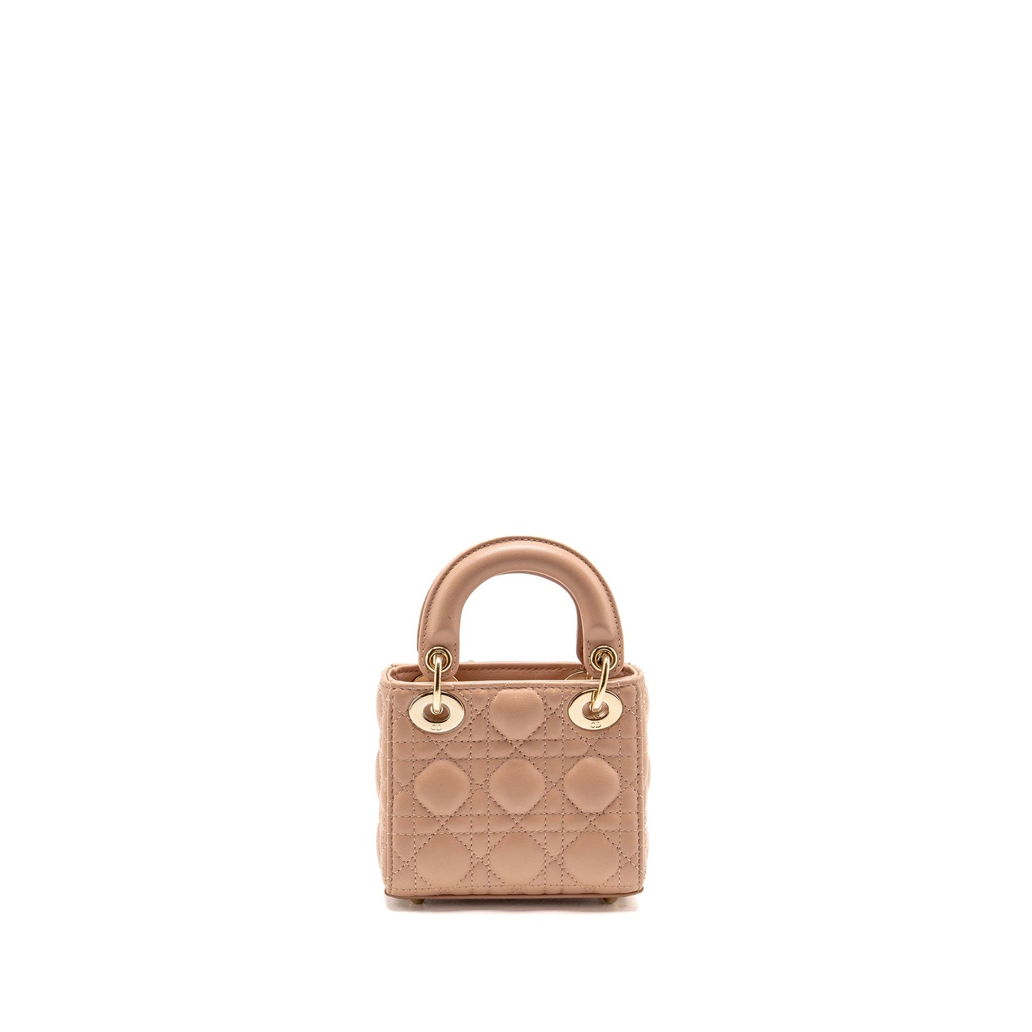 Dior Micro Lady Dior Cannage Lambskin Rose Des Vents