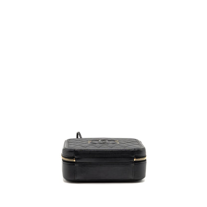 Chanel CC Filigree vanity caviar black GHW