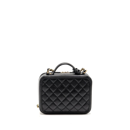Chanel CC Filigree vanity caviar black GHW
