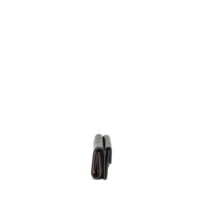 Chanel Small Compact Wallet Caviar Black SHW (microchip)