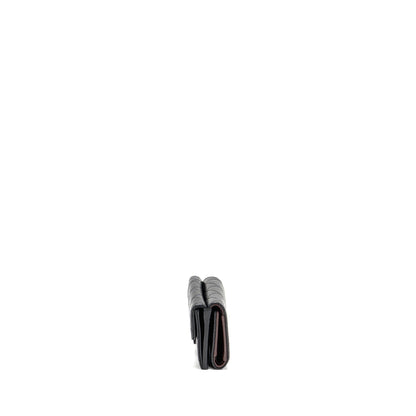 Chanel Small Compact Wallet Caviar Black SHW (microchip)