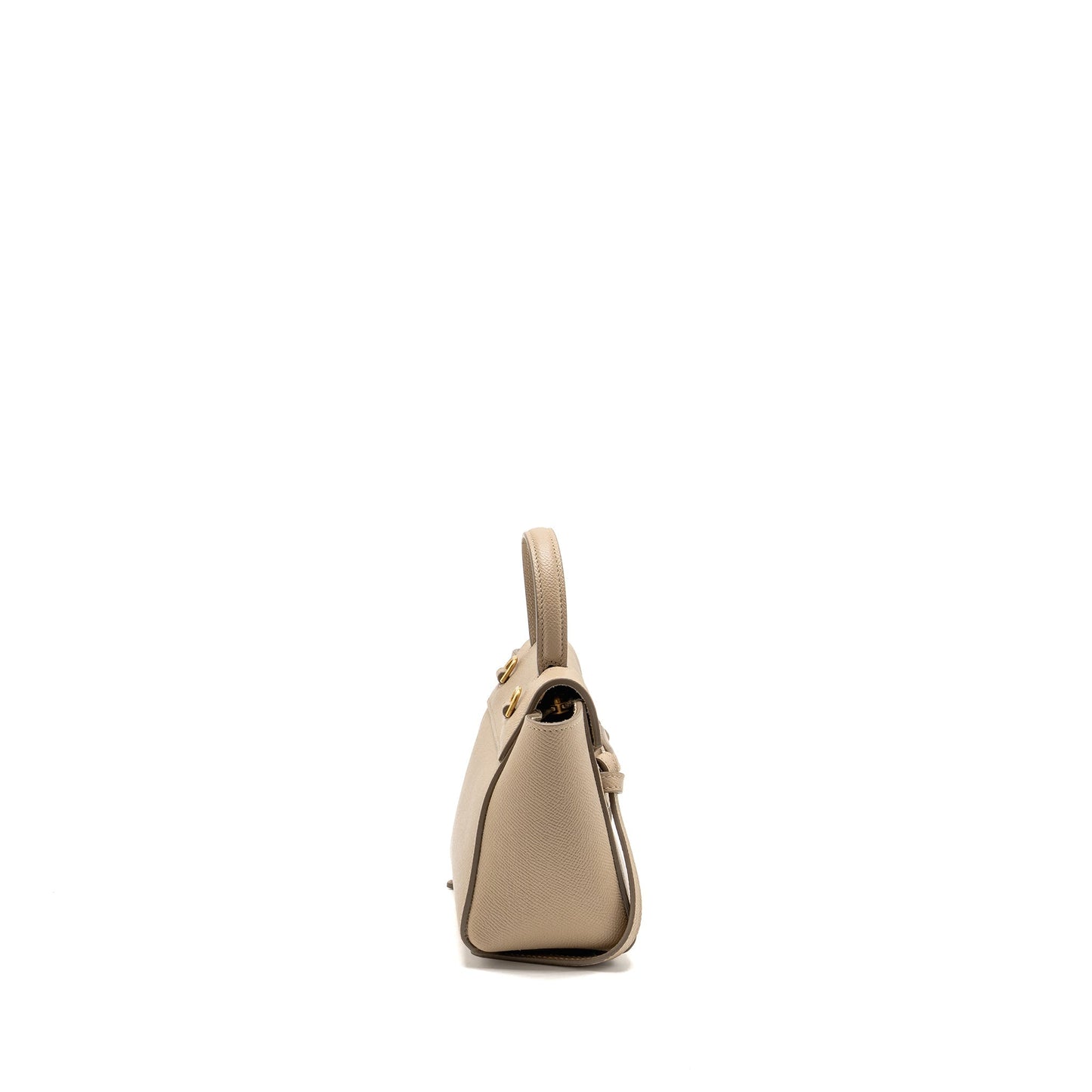 Celine Pico Belt Purse Grained Calfskin Beige