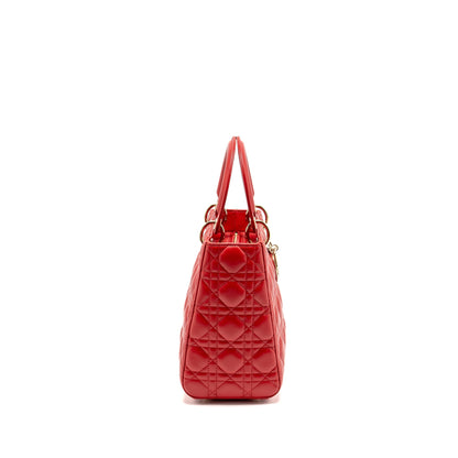 Dior Medium Lady Dior Lambskin Red