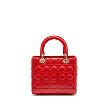 Dior Medium Lady Dior Lambskin Red