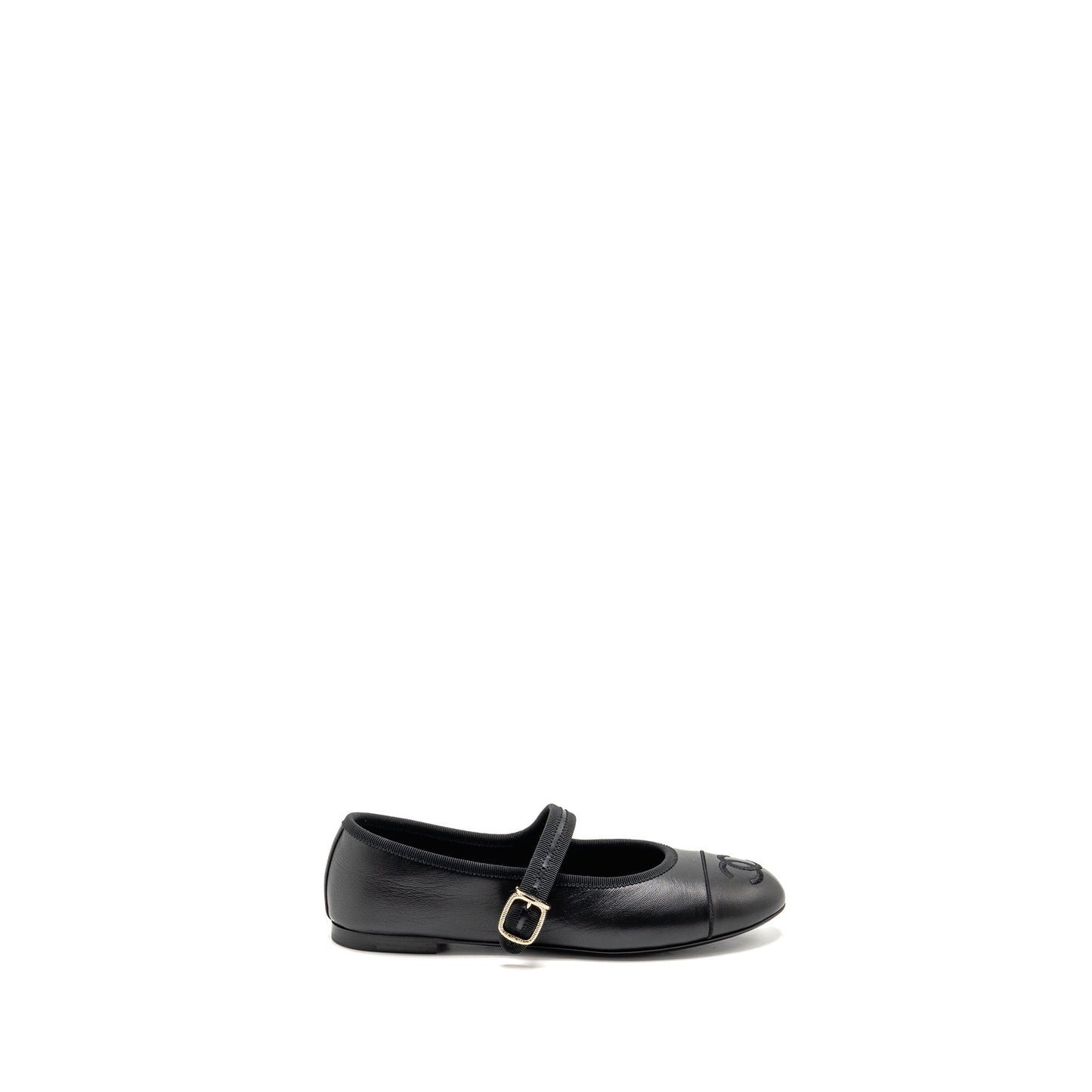 Chanel size 36.5 Mary Janeâs ballet lambskin black