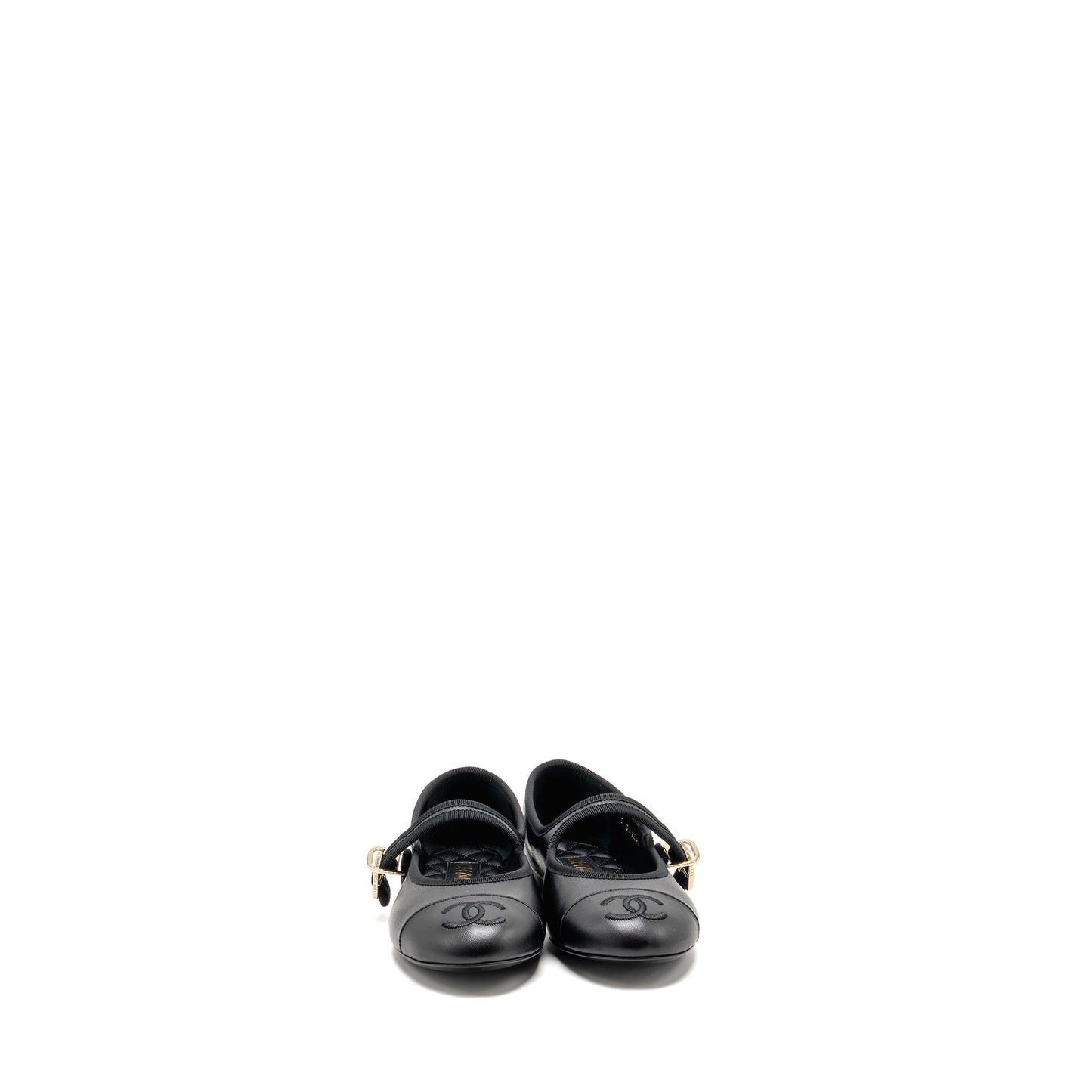 Chanel size 36.5 Mary Janeâs ballet lambskin black