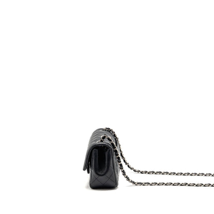 Chanel Mini Rectangular Flap Bag Lambskin Black SHW