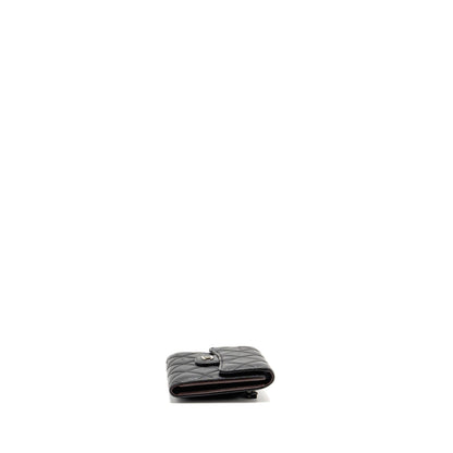 Chanel Small Classic Flap Wallet Lambskin Black SHW