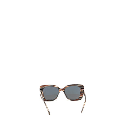 Chanel Rectangle Sunglasses Acetate Black Polar Grey Gradient LGHW A71533