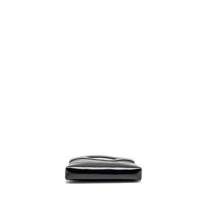 Chanel 24c Mini 31 Clutch with Chain Shiny Calfskin Black LGHW (microchip)