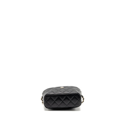 Chanel 25c Quilted Hobo Bag Caviar Black LGHW (microchip)