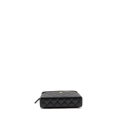 Chanel 25p CC Top Handle Vanity Bag Caviar Black LGHW(microchip)