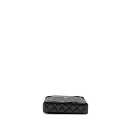 Chanel 25p CC top handle vanity with chain Caviar Black LGHW (microchip)