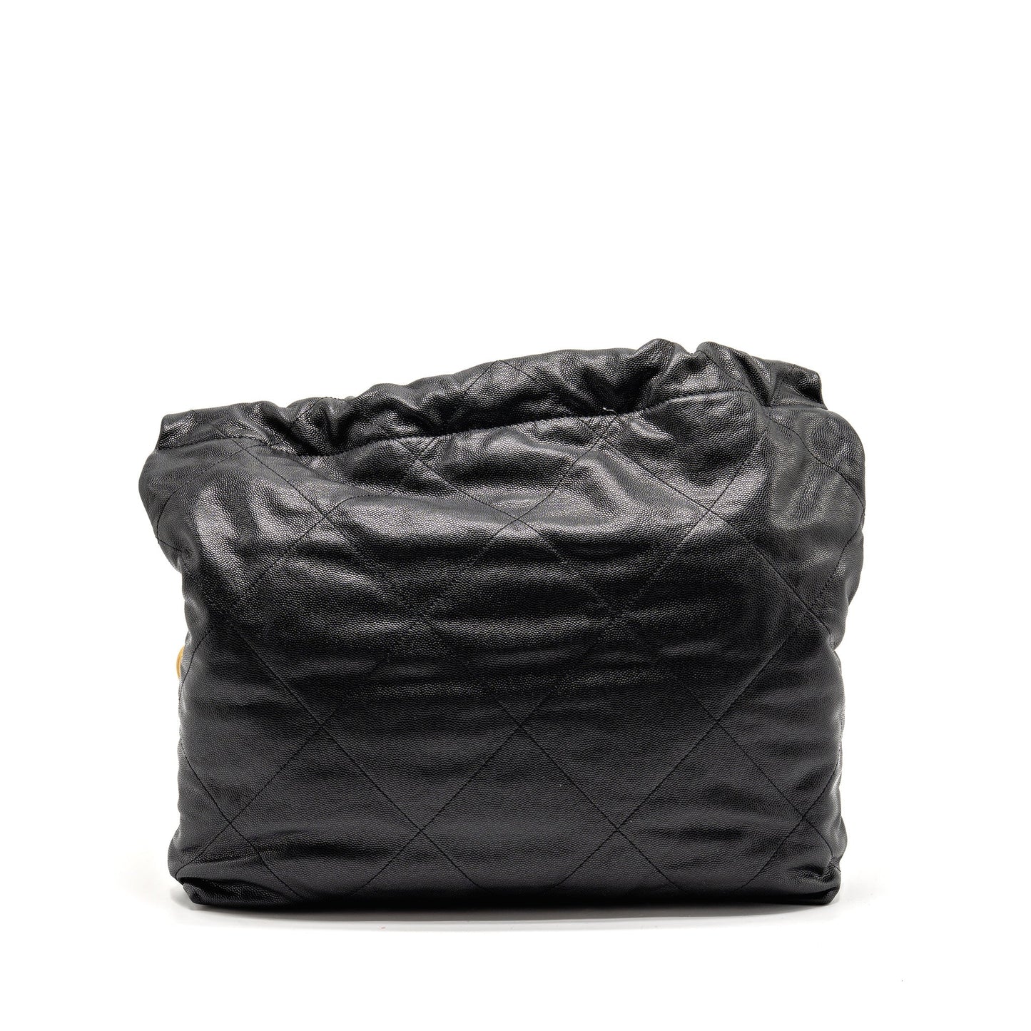Chanel Medium 22 Bag Black Letter Caviar Black GHW (Microchip)
