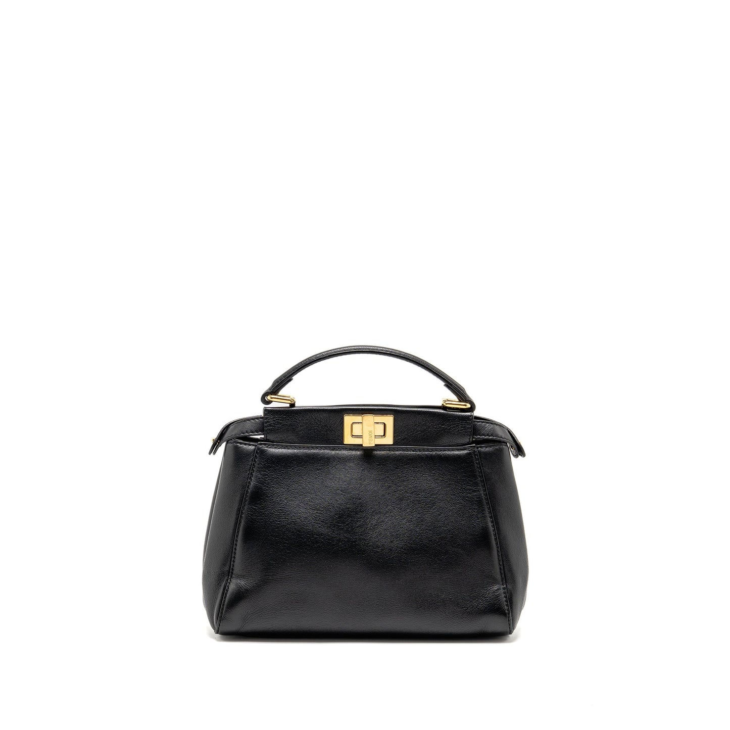 Fendi Mini Peekaboo Lambskin BLACK