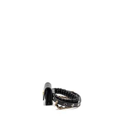 Chanel 22C AirPods Case Lambskin Black Multicolour Hardware