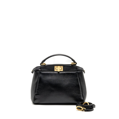 Fendi Mini Peekaboo Lambskin BLACK