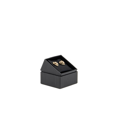 Chanel Heart and CC earrings light gold tone