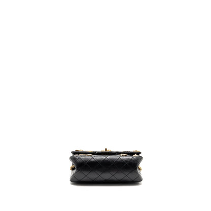 Chanel Mini 2.55 Reissue Flap Bag Lucky Charms Aged Calfskin Black GHW