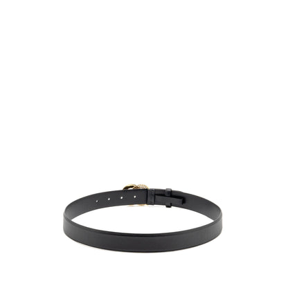 Chanel Size 80 Detailed CC Belt Leather/Crystal LGHW