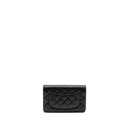 Chanel Classic Wallet On Chain Caviar Black GHW(microchip)