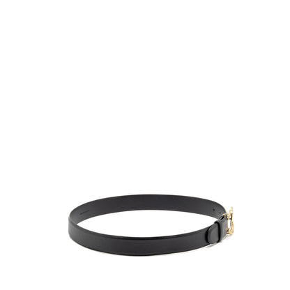 Chanel Size 80 Detailed CC Belt Leather/Crystal LGHW