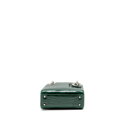 Dior Mini Lady Dior Crocodile Green