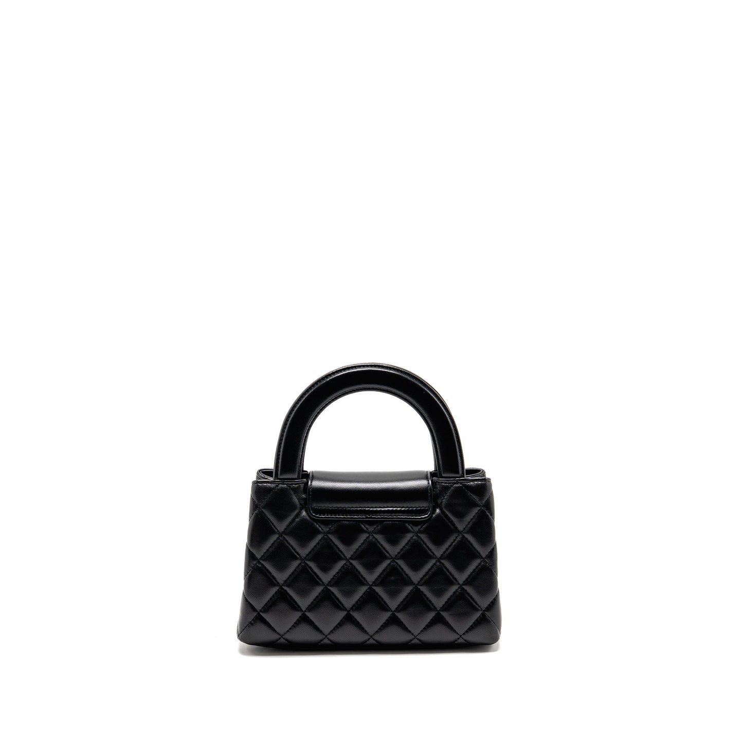Chanel 25A Mini Kelly Shopping Tote Bag Lambskin Black GHW (microchip)