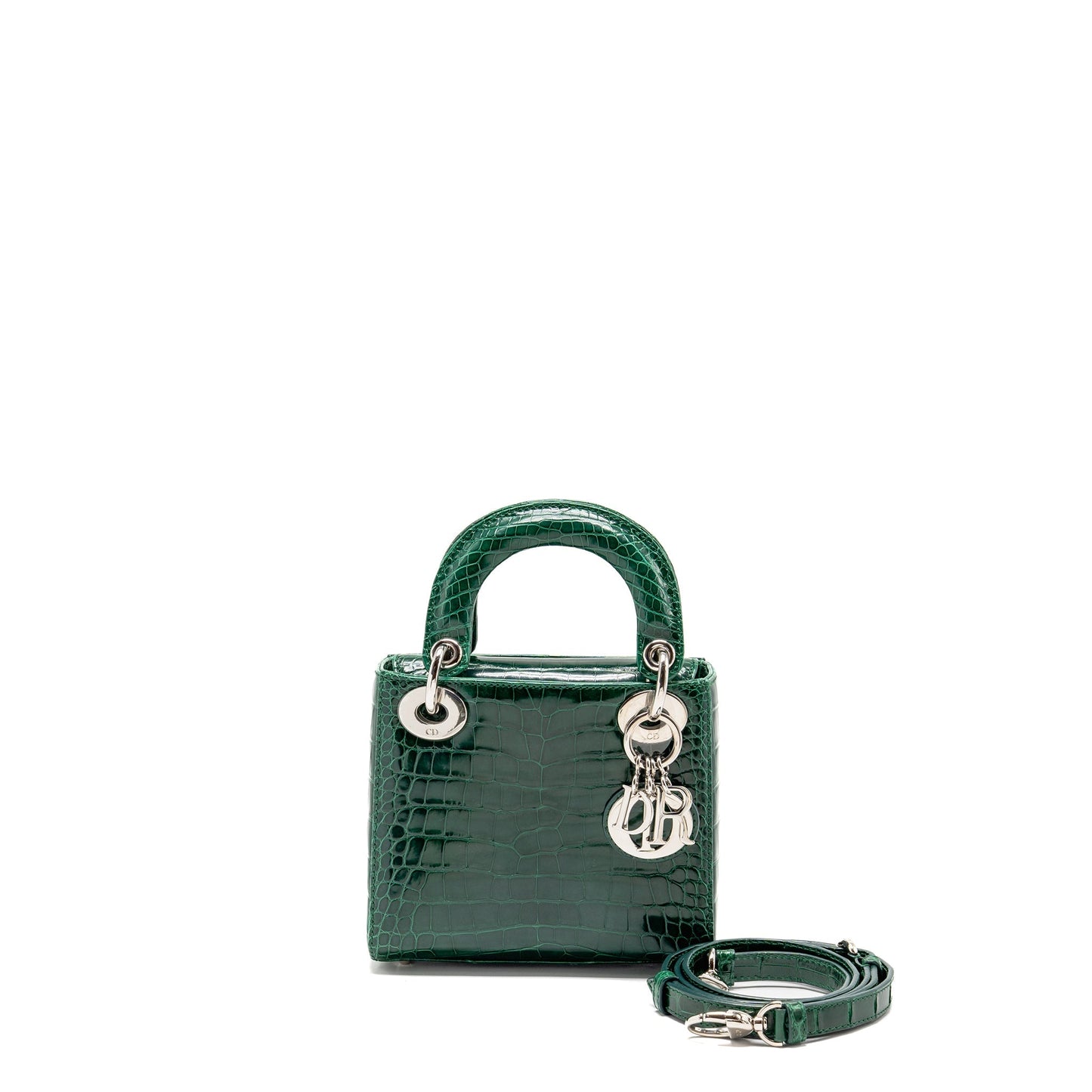 Dior Mini Lady Dior Crocodile Green