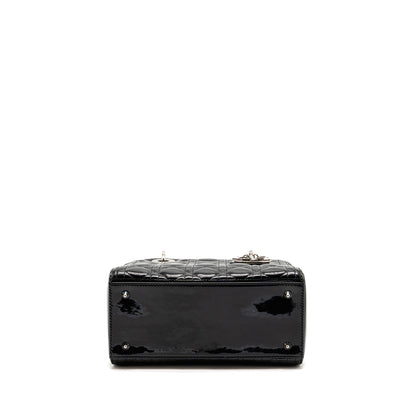 Dior Medium Lady Dior Patent Black