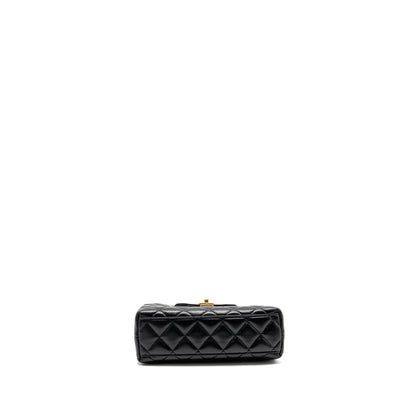 Chanel 25A Mini Kelly Shopping Tote Bag Lambskin Black GHW (microchip)